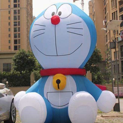 东乌珠穆沁机器猫卡通充气人物